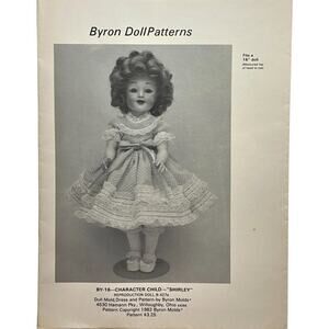 Byron Doll Clothes Vintage Sewing Pattern - Shirley Fits a 16" Doll